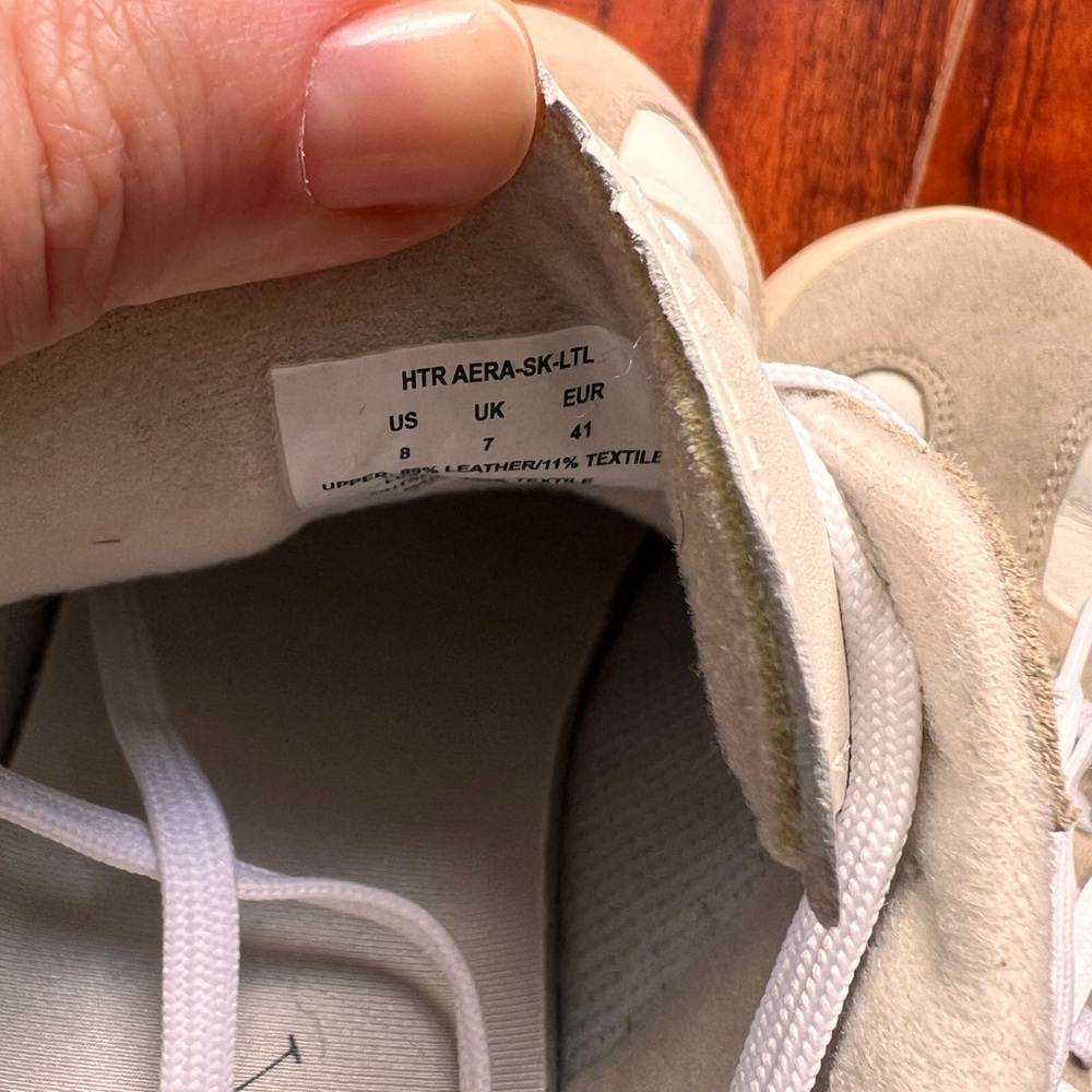 Ralph Lauren Men's White, Red, and Black Sneakers - Picture 5 of 5